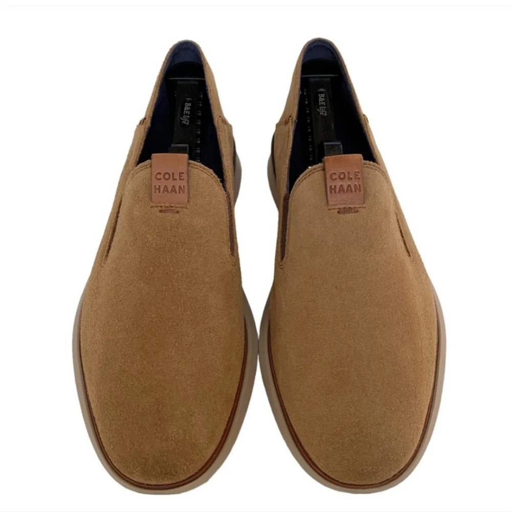 Cole Haan Grand øs Tan suede slip one size 10.5